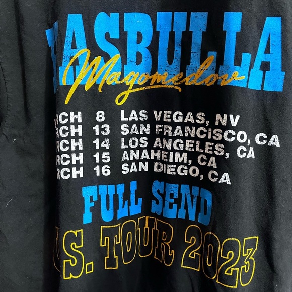 Hasbulla Magomedov U.S. Tour 2023 T-Shirt Sz L Men - Picture 2 of 7